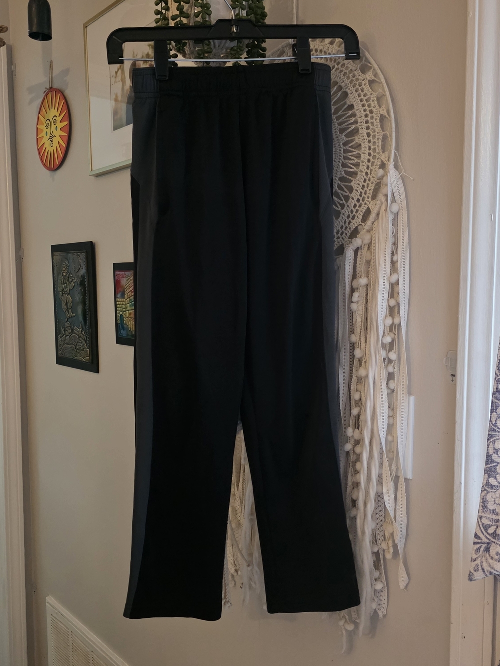 Champion Black Kids' Activewear with Side Stripe